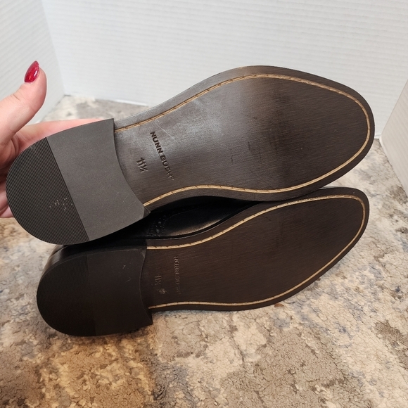 NWT Nunn Bush Norris Wingtip Double Gore Slip-On Black Leather Loafer. Size 11.5 main image 8